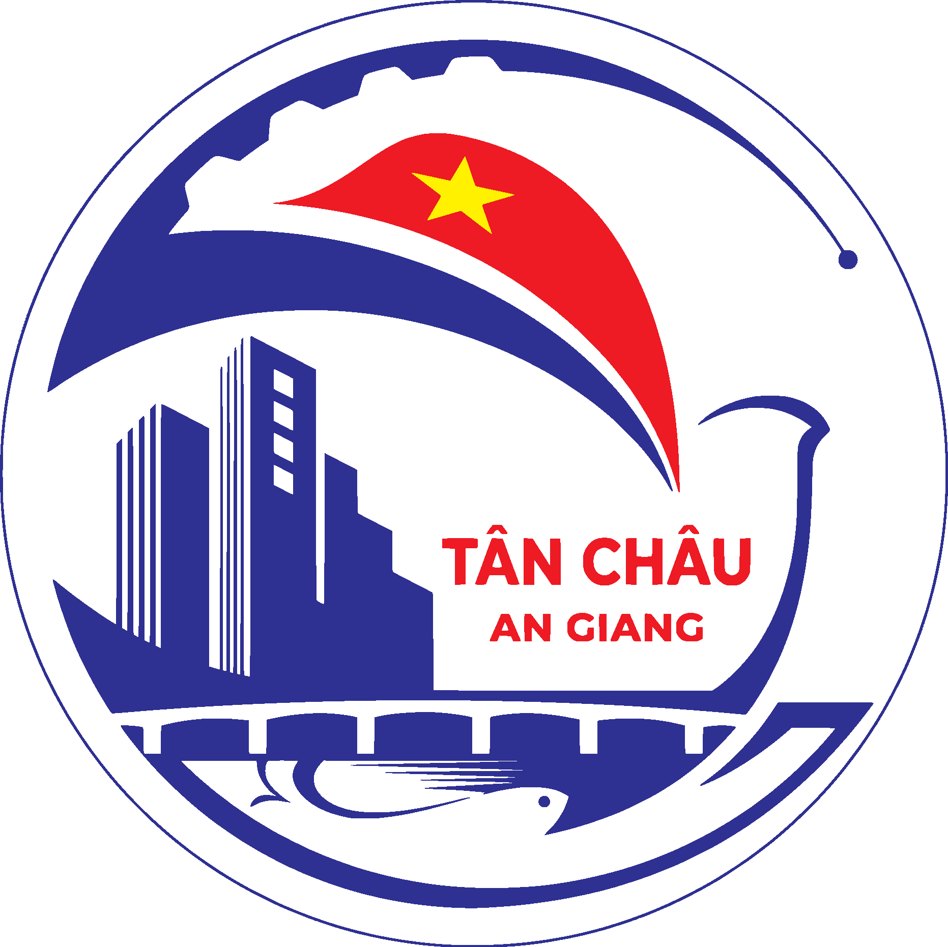 Thс╗Л X├г T├вn Ch├вu Logo Vector Logo